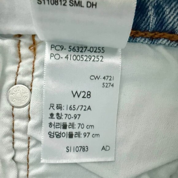 Levi's 501 Two Tone Shorts Women's Size 28 - Picture 6 of 9